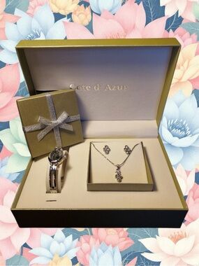 Cote d’ Azure NWT Classic Quiet Luxury Old Money Minimalism Jewelry Gift Set